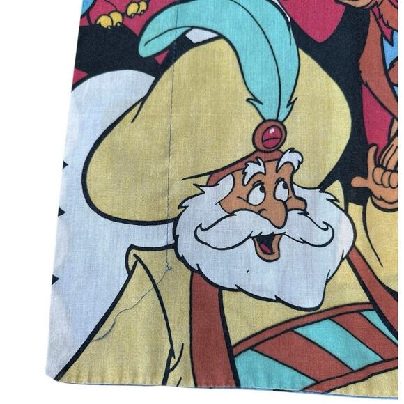 Vintage 90s Disney Aladdin Pillowcase Sham Craft Fabric Genie Jasmine - Picture 3 of 3